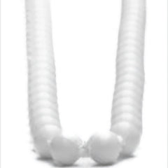 Pre Loop Metal Pure White 1000mm Chain.