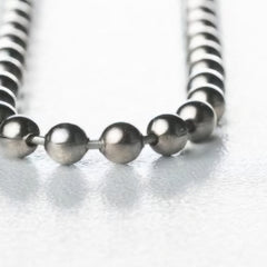 Pre Loop Metal Gunmetal 1000mm Chain.