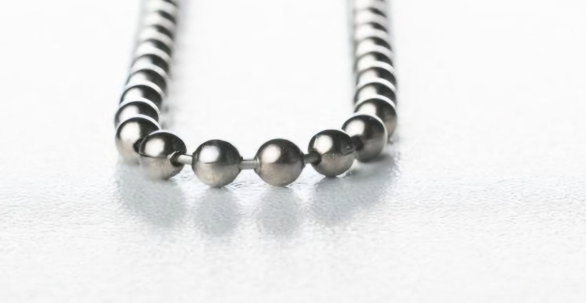 Pre Loop Metal Gunmetal 1000mm Chain.