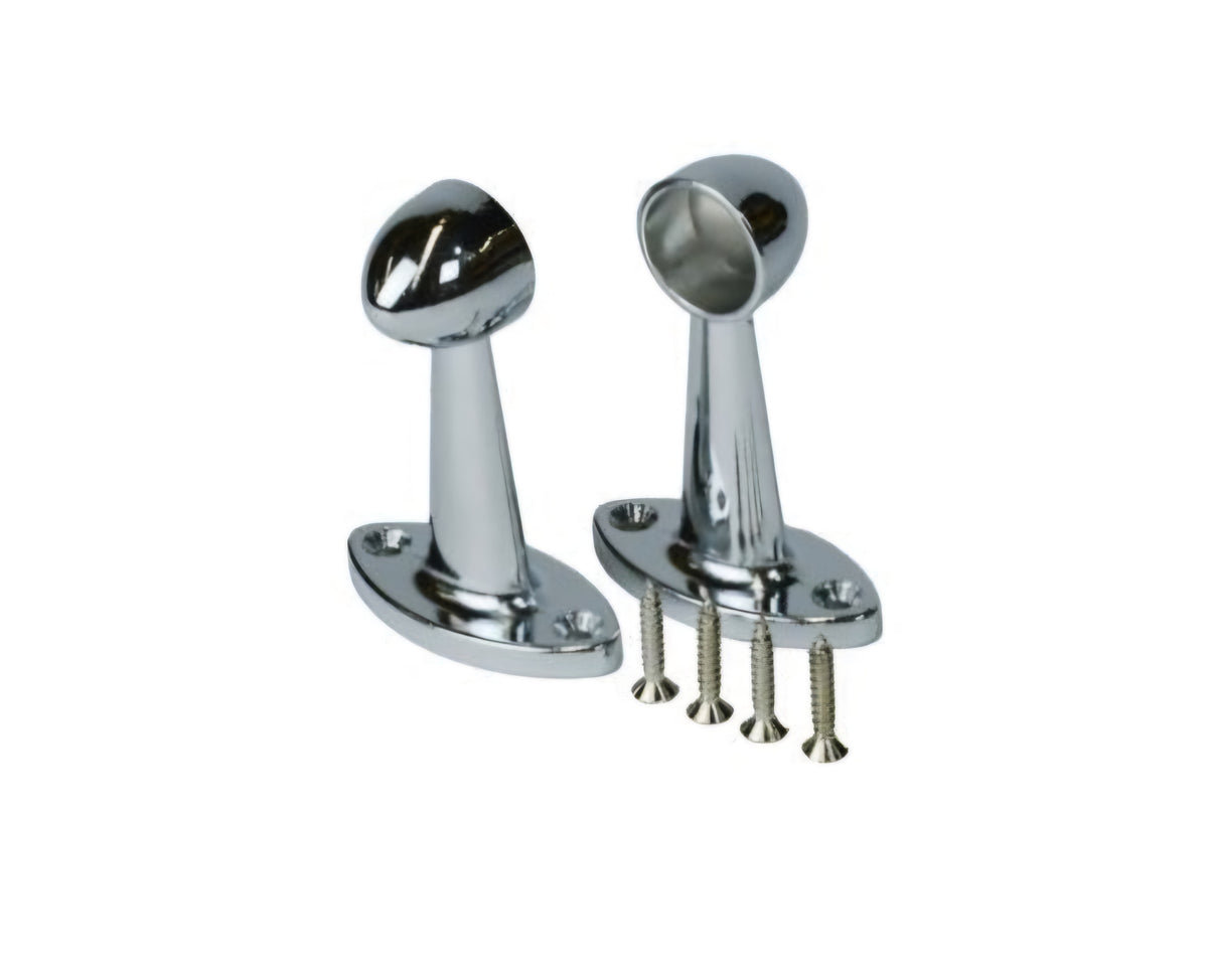 Stainless Steel Wardrobe Components = Pillar Ends.