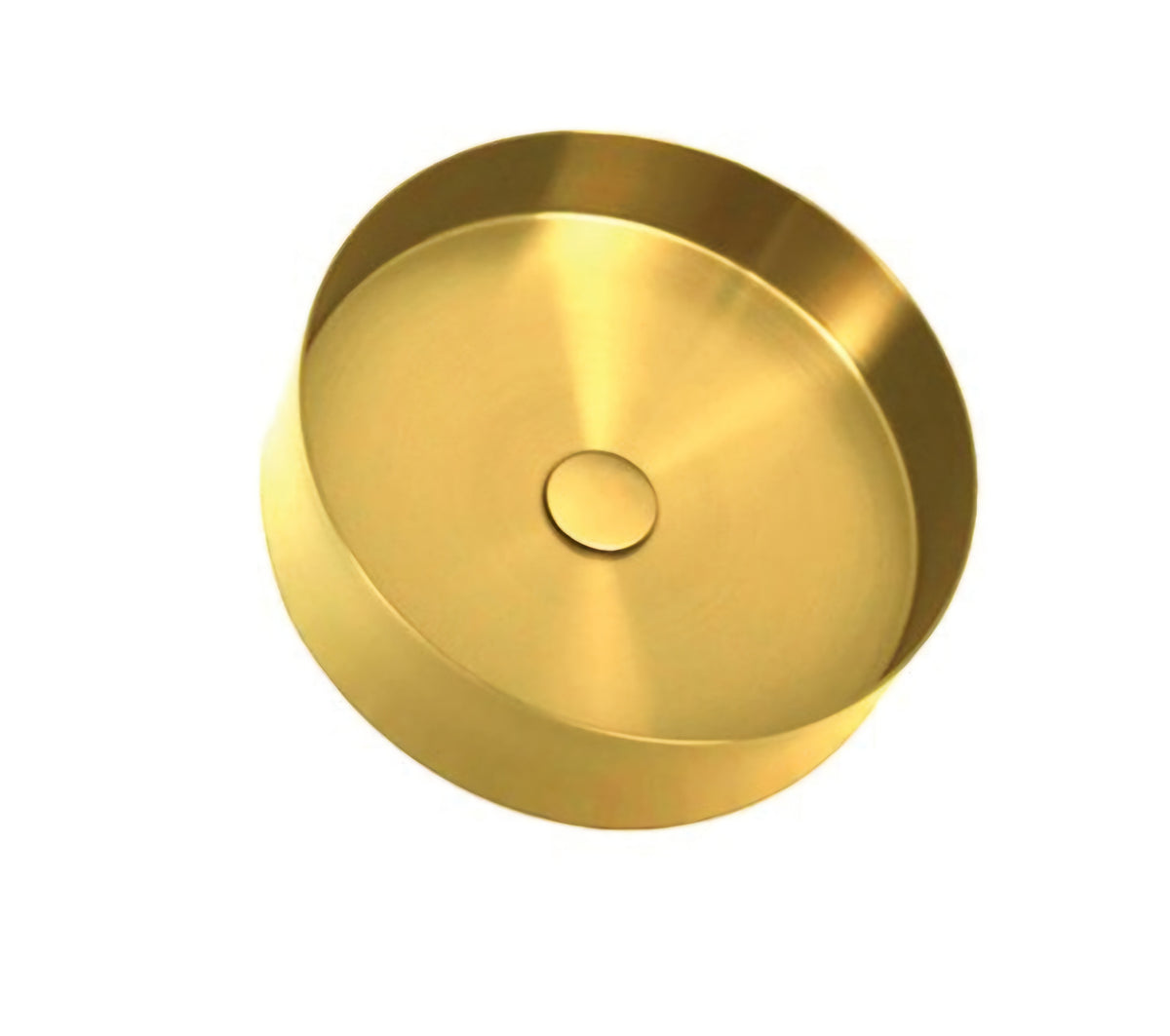 Zentra Gold Stainless Steel Cylindrical Sink.
