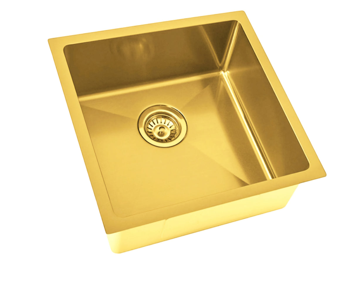 Zentra Gold Stainless Steel Square Sink.