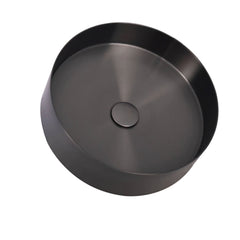 Zentra Black Stainless Steel Cylindrical Sink.
