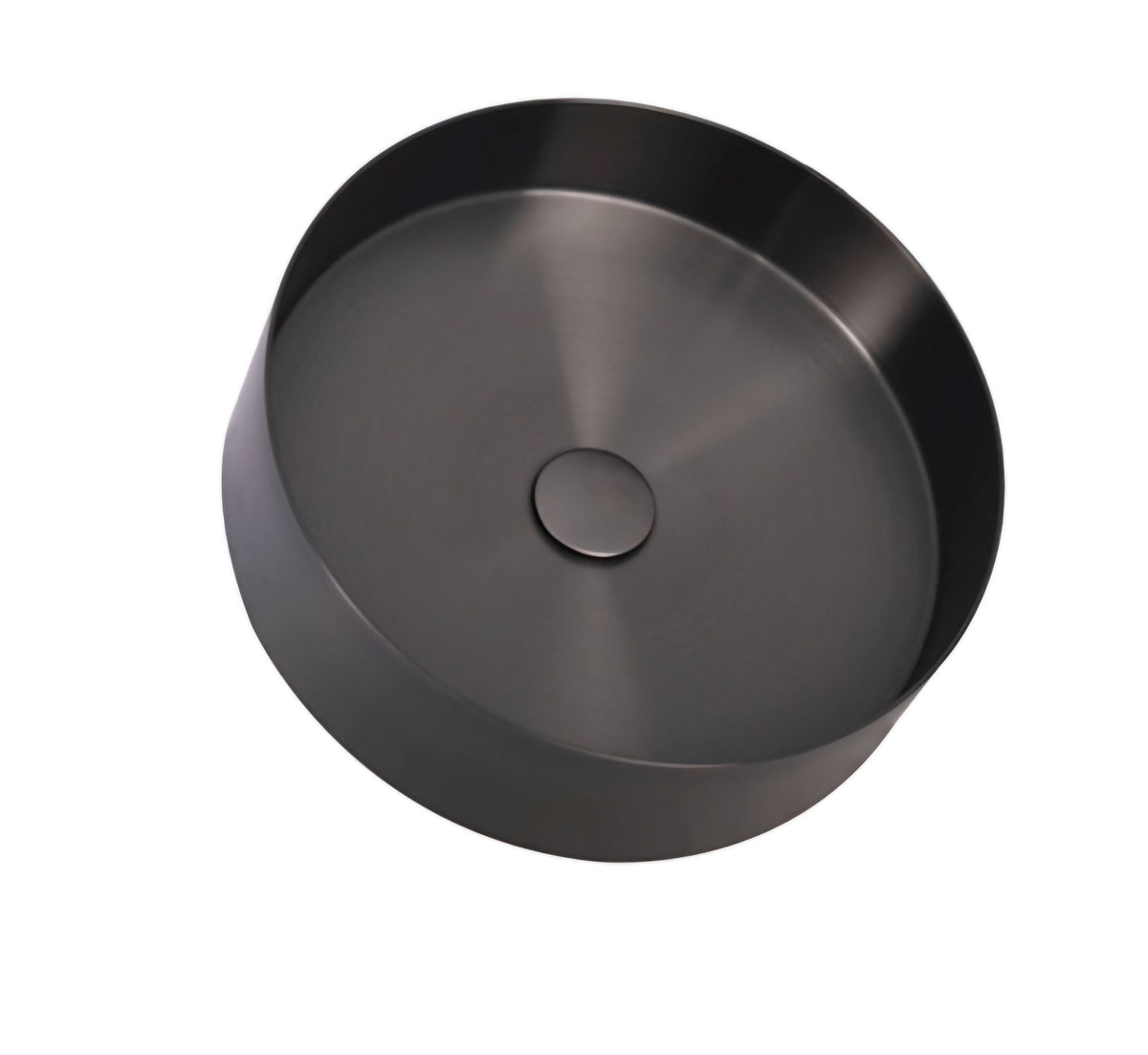 Zentra Black Stainless Steel Cylindrical Sink.