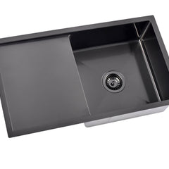 Zentra Black Stainless Steel Large Square Sink.