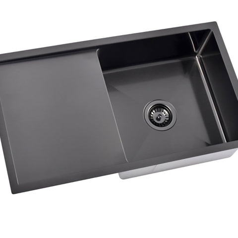 Zentra Black Stainless Steel Large Square Sink.