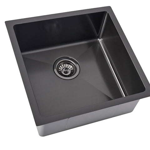 Zentra Black Stainless Steel Square Sink.