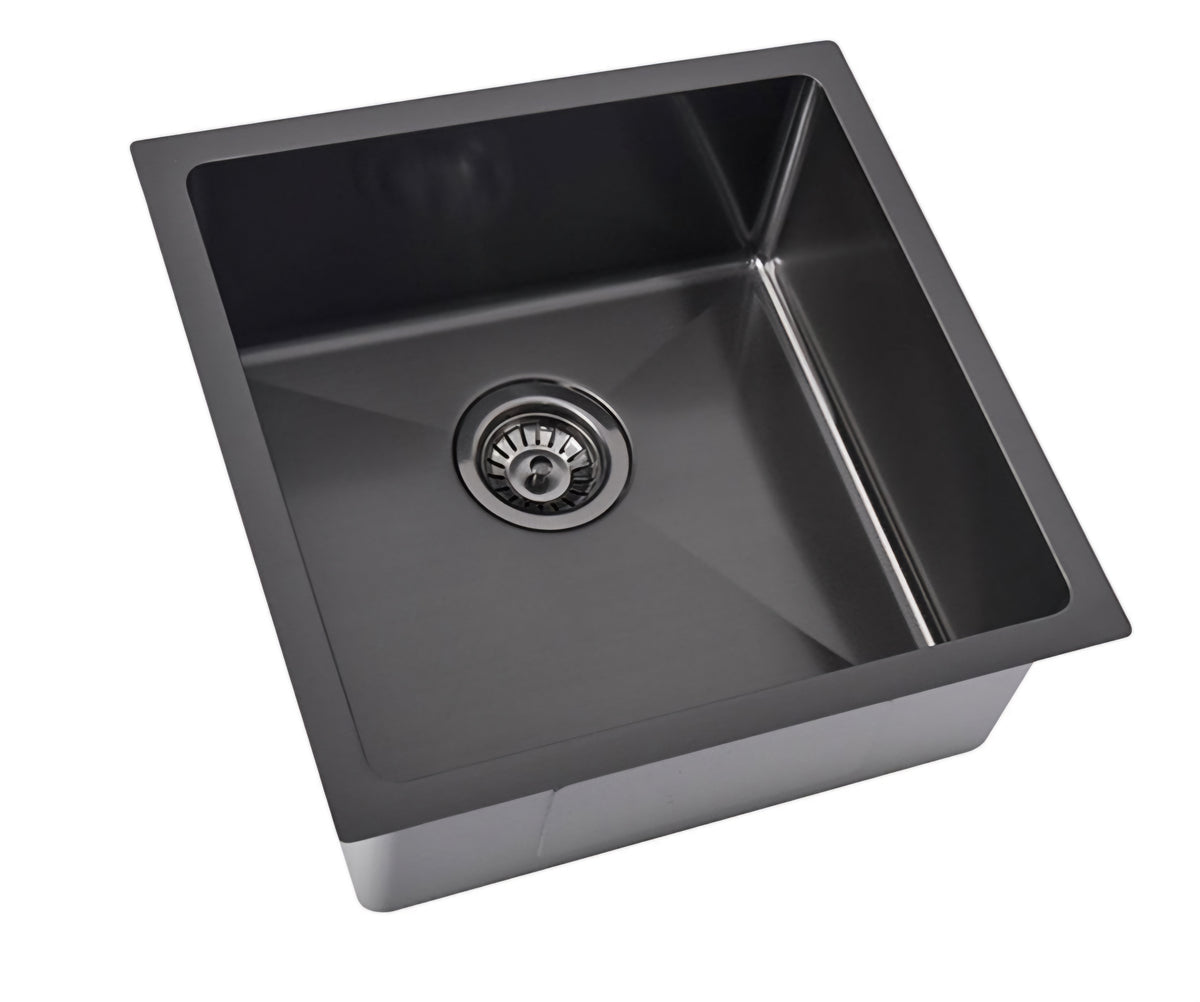 Zentra Black Stainless Steel Square Sink.