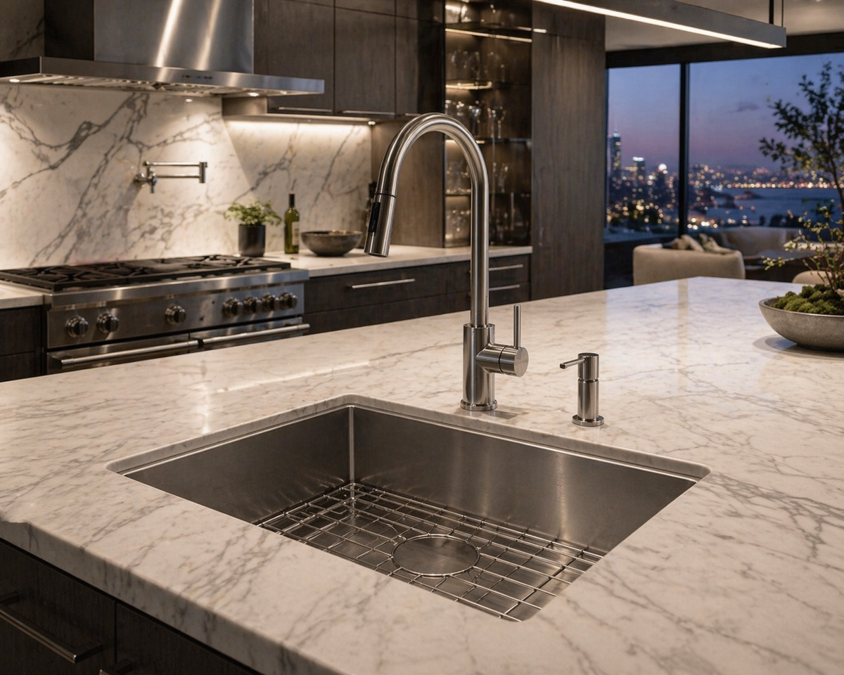 Zentra Stainless Steel Square Sink.