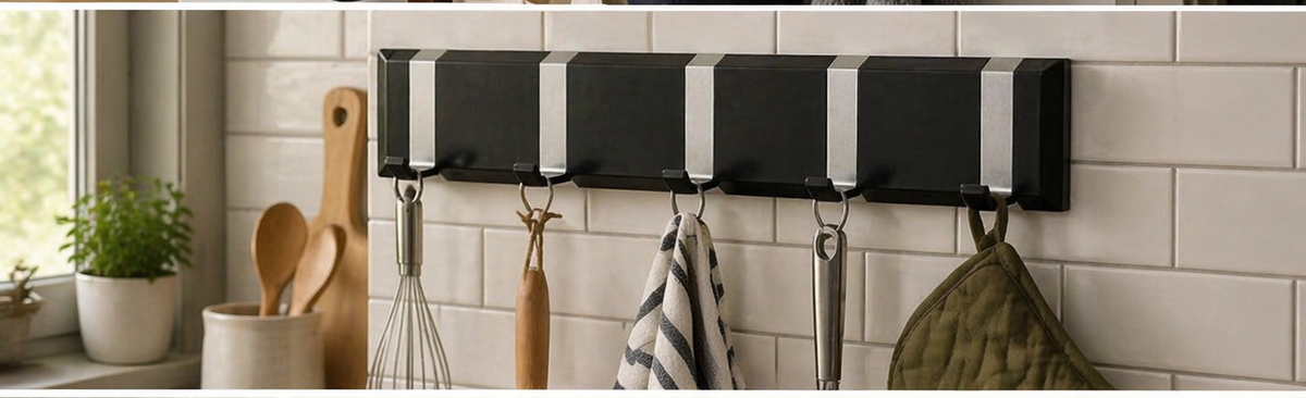 Fold Down Hook - 5 Hooks.