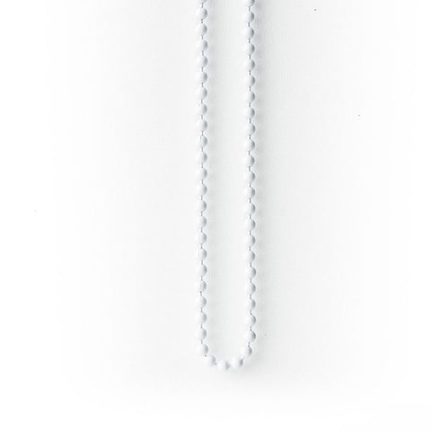 Pre Loop Metal Pure White 750mm Chain.